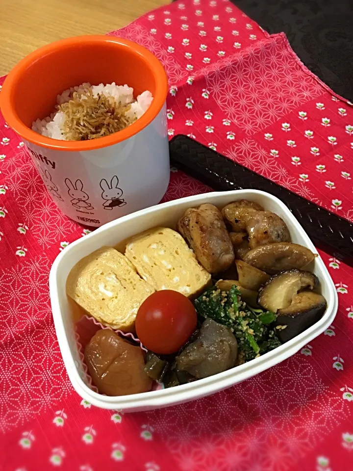 きのこと鶏肉のバター醤油弁当|csigapogiさん