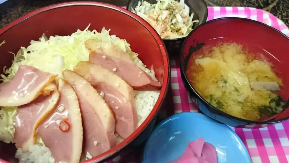 合鴨スモークガーリック塩ダレ丼|かいさん