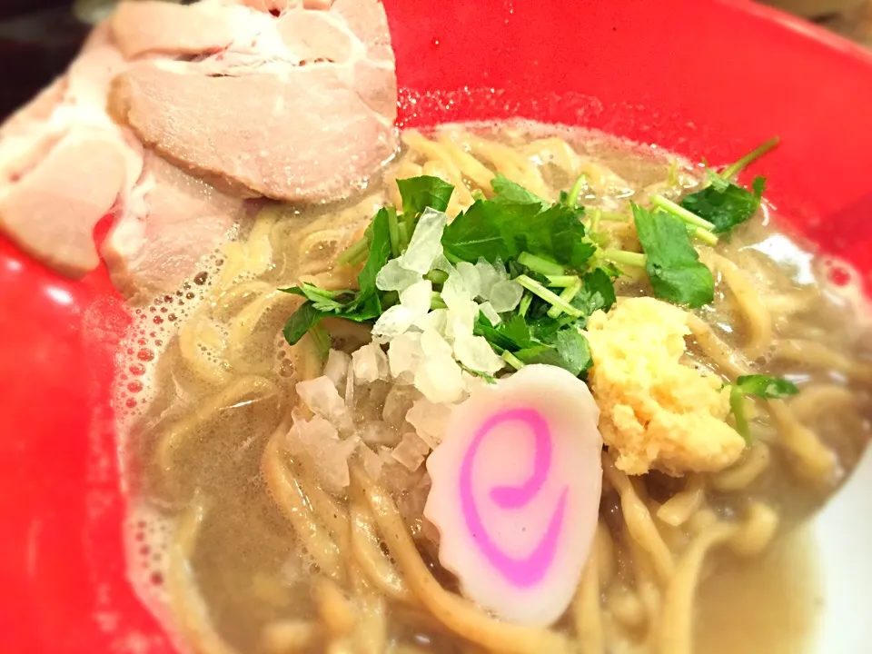 Snapdishの料理写真:ドにぼし豚骨ラーメン@きのかわ軒・名古屋駅|らーめん好き！さん