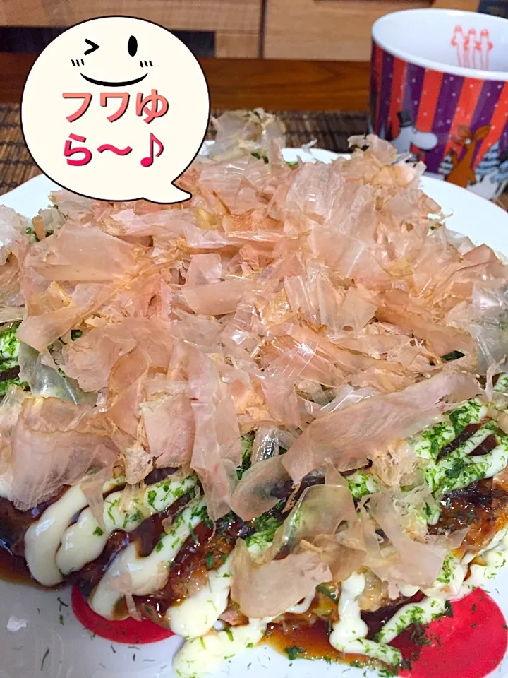 Snapdishの料理写真:モダン焼き〜♡|みっつさん