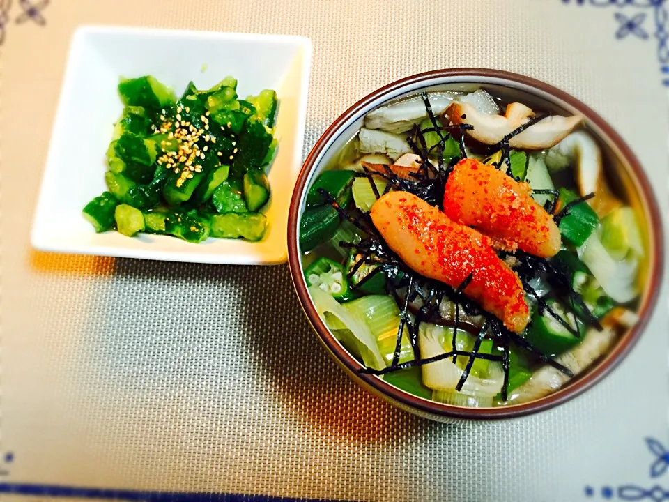 明太和風丼
たたききゅうり|マリさん