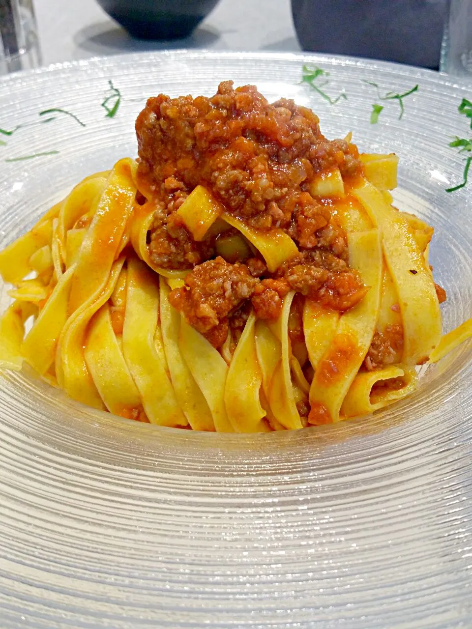 Tagliatelle with bolognese sauce|Cherryさん