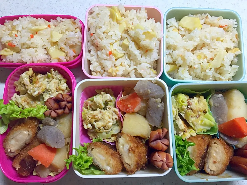 Snapdishの料理写真:筍ご飯弁当😍|peachさん