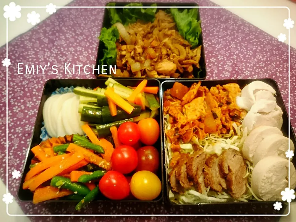 Snapdishの料理写真:🌸高タンパク質低カロリー花見弁当🌸|エミィ（Emiy）さん