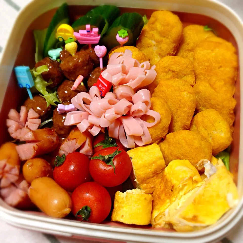 みんなでお花見弁当(おかず)|おさつさん