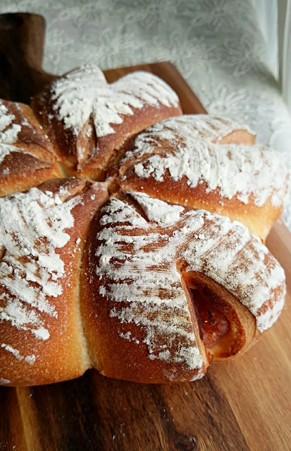桜あん入りカンパーニュ🌸菊水の辛口仕込み|高野裕子さん