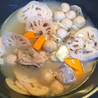 Snapdishの料理写真:Lotus root soup|Susan Quekさん