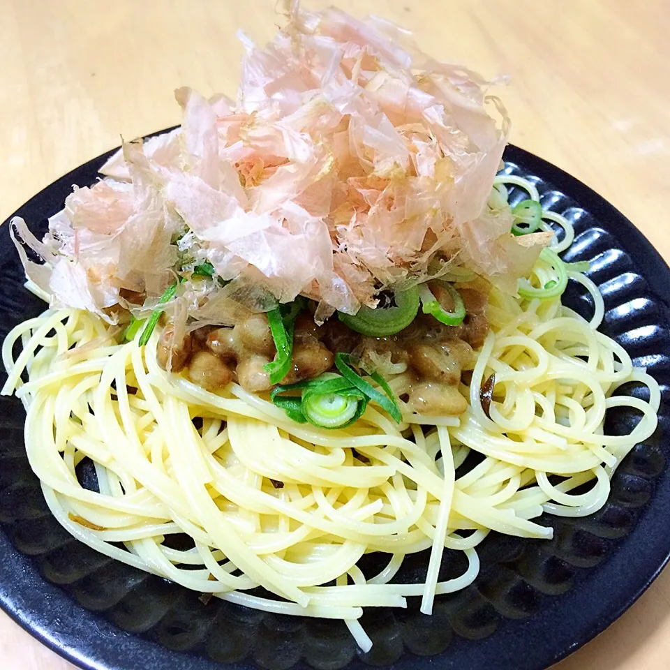 花ふわり納豆パスタ|たまこっこさん