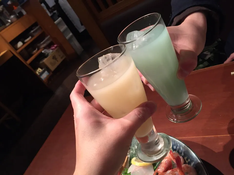 Snapdishの料理写真:マッコリで再乾杯♪(*^^)o∀*∀o(^^*)♪|Kojiさん