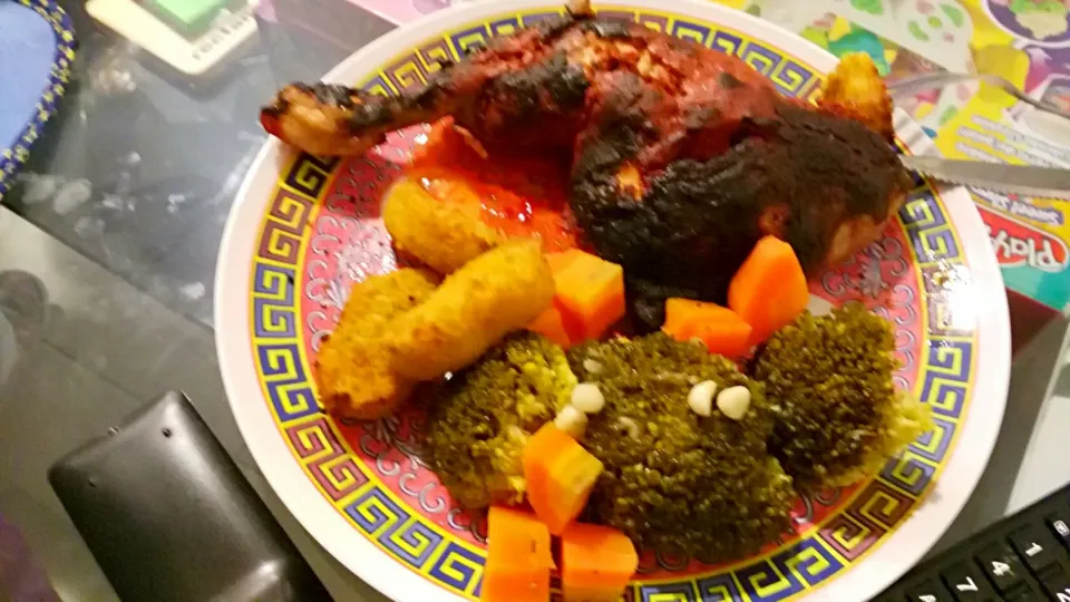 Snapdishの料理写真:tandoori and veggies|tariqさん