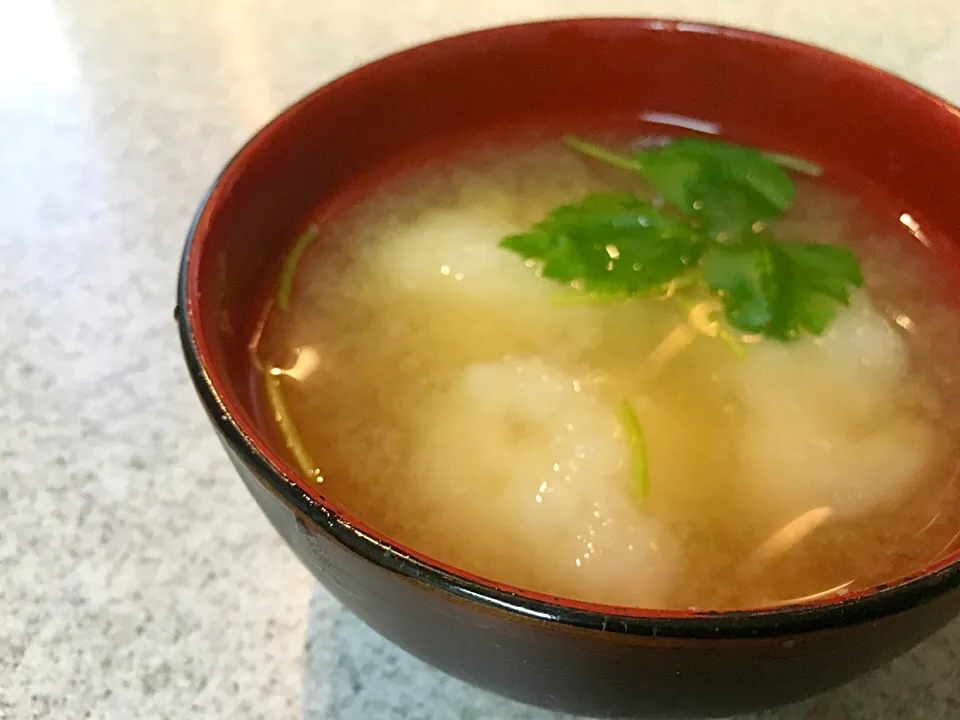 ほっこり❤️長芋の団子の味噌汁〜😋|てんてんさん