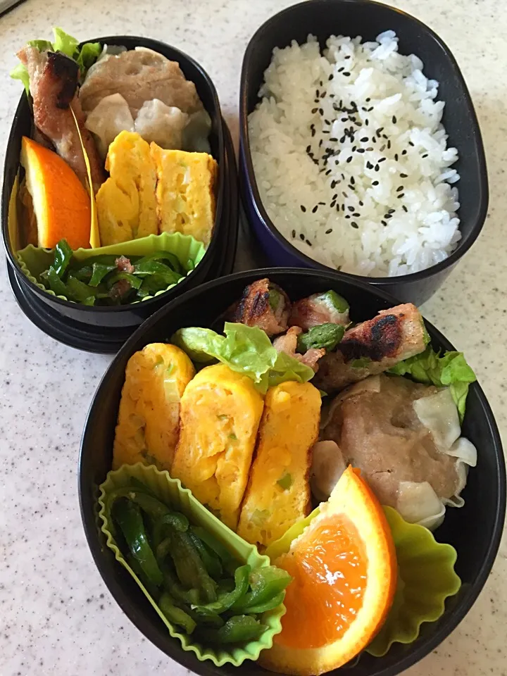 旦那さまと私のお弁当♪|hiromiさん