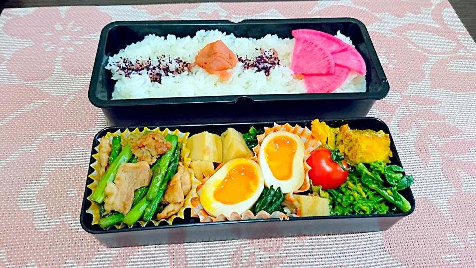 Snapdishの料理写真:2016/4/6(水) 旦那さん弁当🍱🌸|みんさん