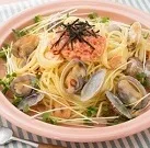 明太子とあさりのスパゲッティ|玉露園さん