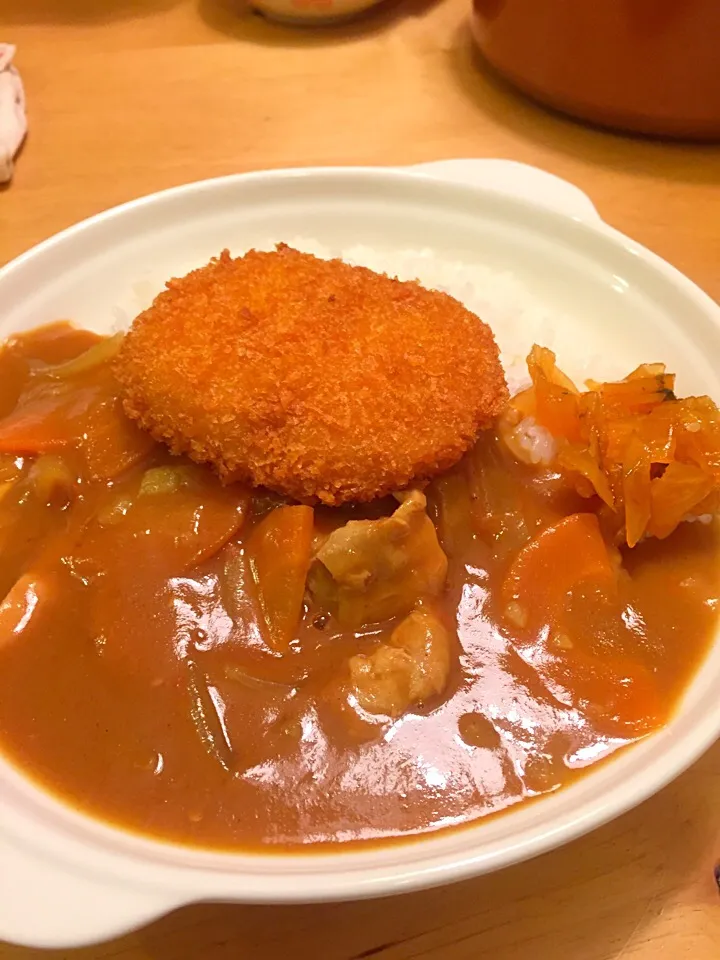 カレーライスコロッケトッピング|なかしまごはんさん