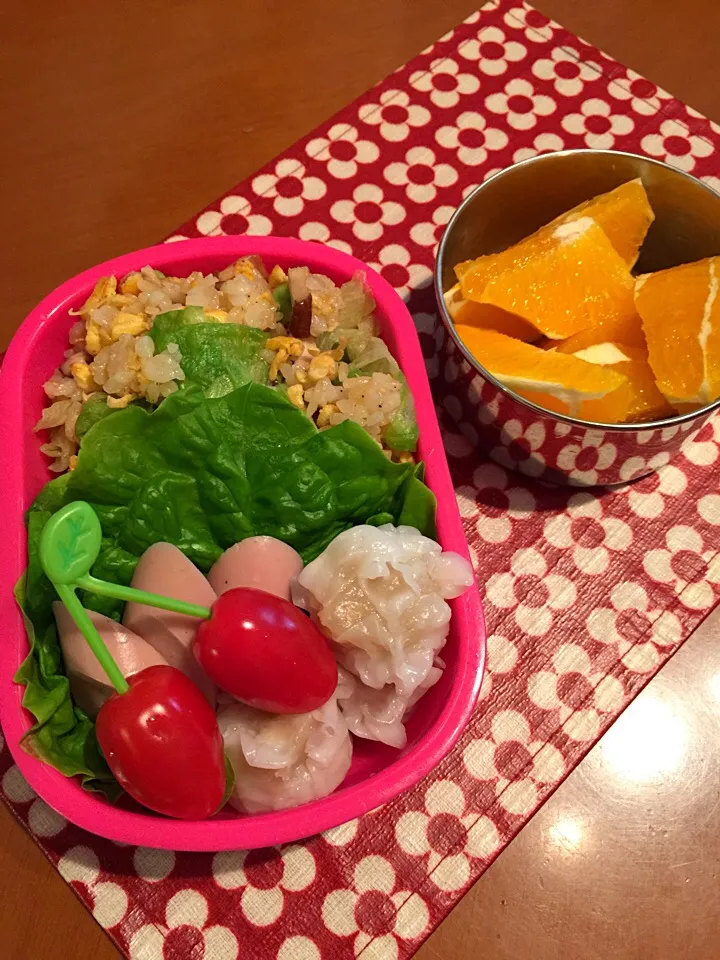 Snapdishの料理写真:2年生学童弁当  レタスチャーハン|titosetosioriさん