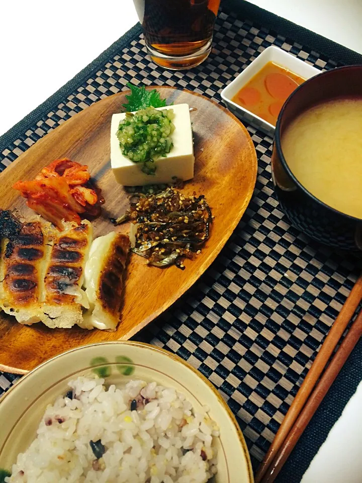 朝ご飯 羽根つき宇都宮餃子|しぃ@アボカド中毒さん