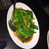 Baby kailan cooked with garlic and oyster sauce , Hong Kong style.|Shilia A Christianさん