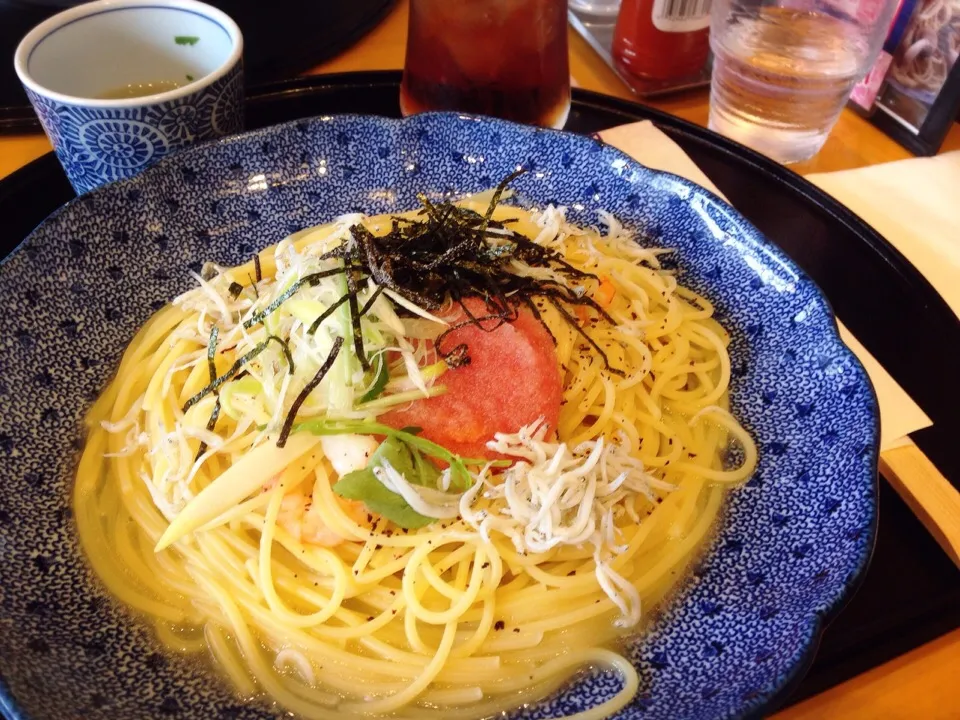 Snapdishの料理写真:たらことシラスのパスタ|リナさん