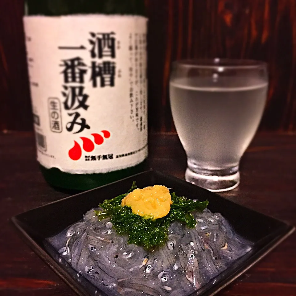 今宵の一酒一肴『酒槽一番汲み』と『ドロメ』|ち〜おんさん