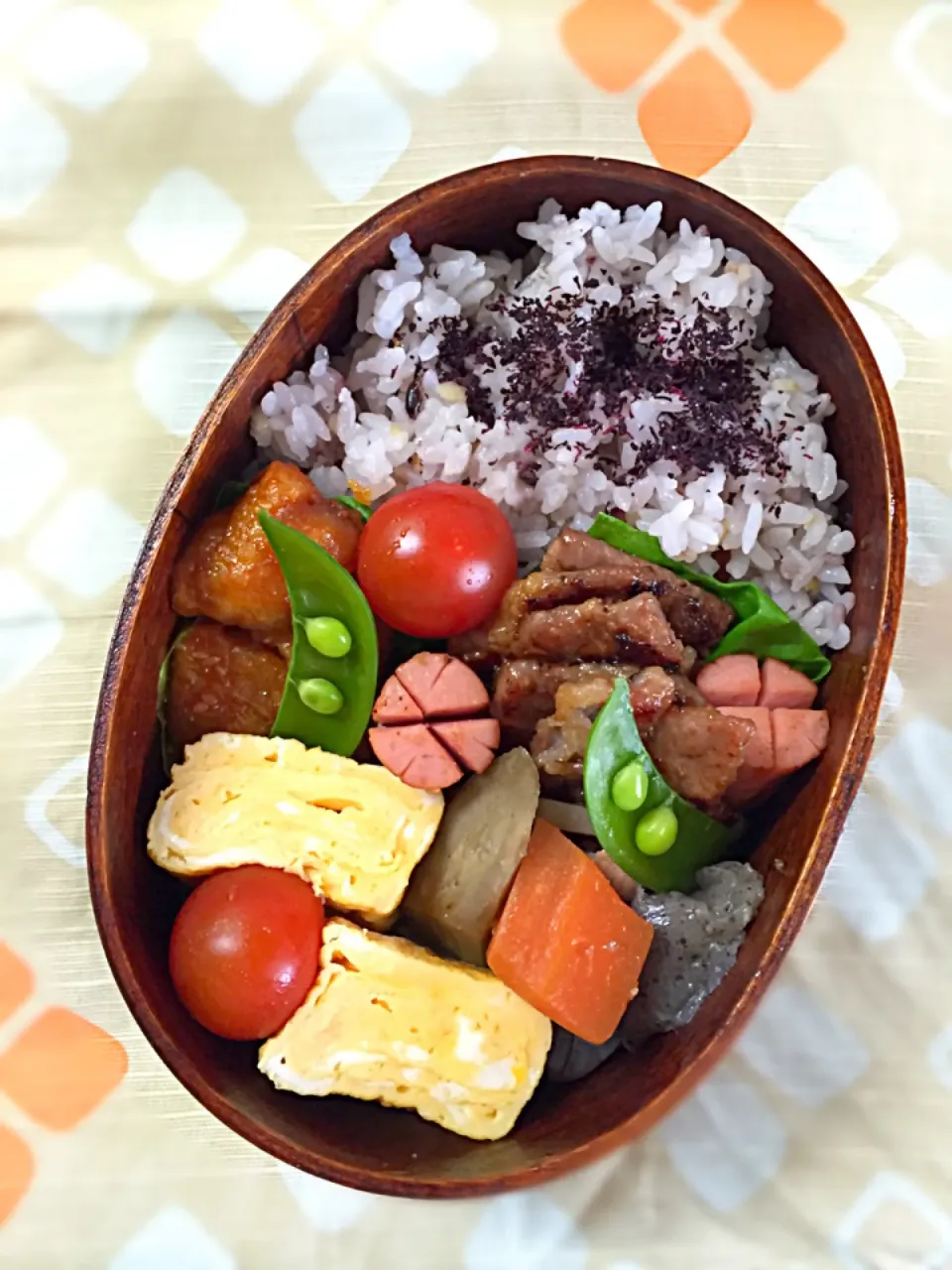 Snapdishの料理写真:4/8 今週最後のお弁当！|よっちゃんまるさん