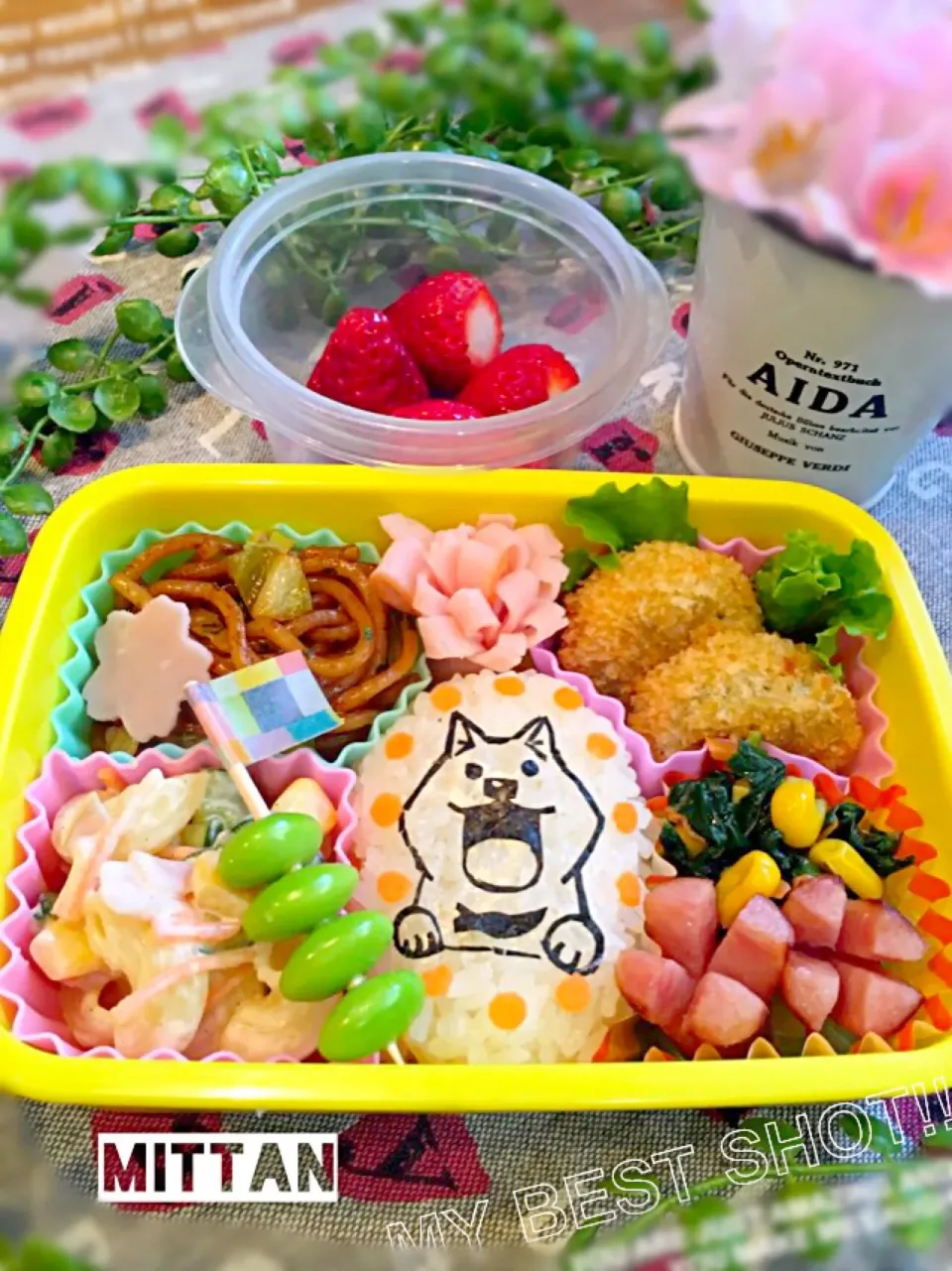 カオサンの海苔切りで『いとしのムーコ弁当』🌟小学生弁当|みったんさん