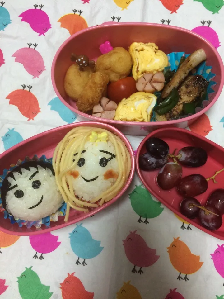 学童弁当〜今日から新学期、男の子と女の子弁当〜|こむぎさん