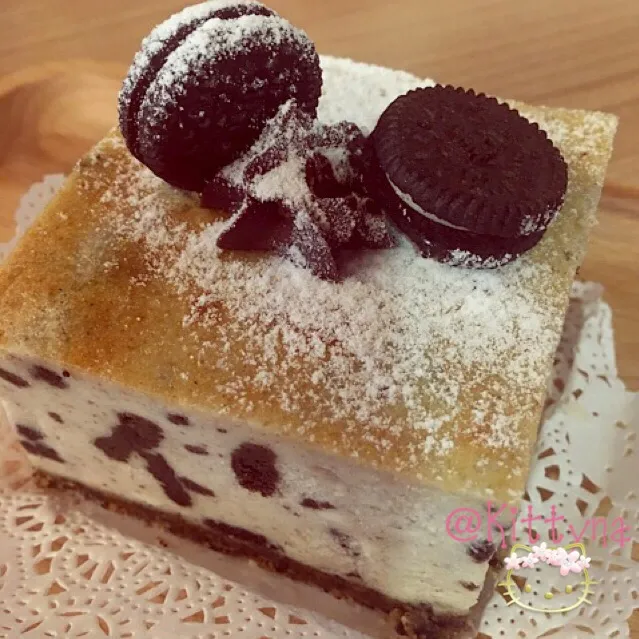 Snapdishの料理写真:Oreo Cheesecake 🍰|🎀Kittyna🌸さん