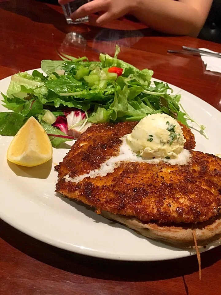 Chicken schnitzel pancake|kazuko Tsujiさん