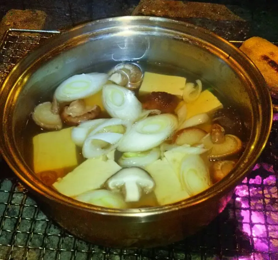 Snapdishの料理写真:祖谷豆腐で湯豆腐🍲|あらいぐまのしっぽさん