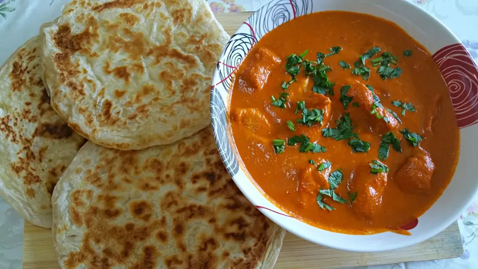 Butter chicken+Prata bread|Jihanさん