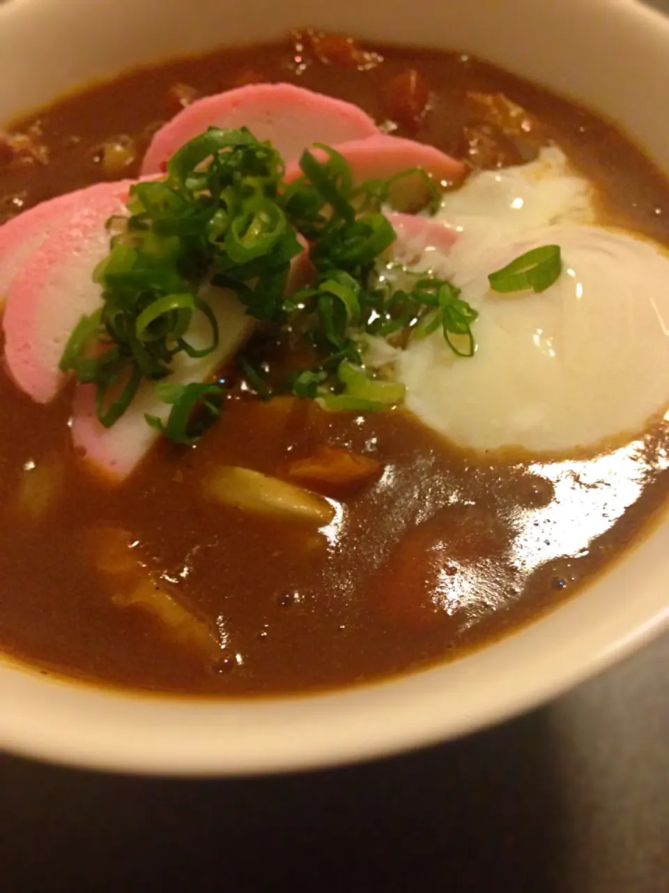 Snapdishの料理写真:カレーうどん  ちくわ温玉入|どすきり あいこさん