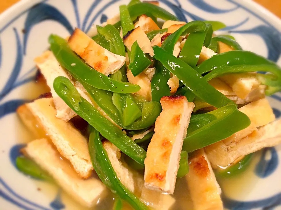 焼き揚げとピーマンの煮浸し|doc3387さん