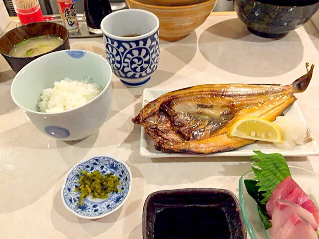 ホッケの開き定食|原田さん