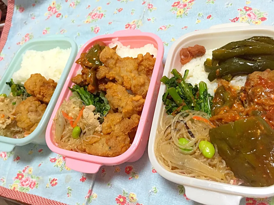 3人分のやっつけ仕事弁当(ؓؒؒؑؑؖؔؓؒؐؐ⁼̴̀ωؘؙؖؕؔؓؒؑؐؕ⁼̴̀ )|ゆずさん