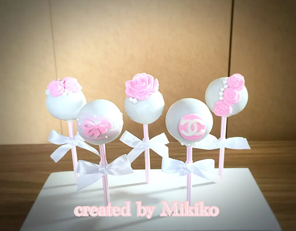 The flower of May Rose cake pops|マダァムMikikoさん