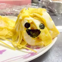 Snapdishの料理写真:お花の卵焼き改め、珍獣卵焼き|みこさん