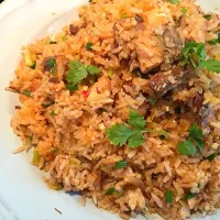 Snapdishの料理写真:Fried rice with canned mackerel🐟|yongyongさん