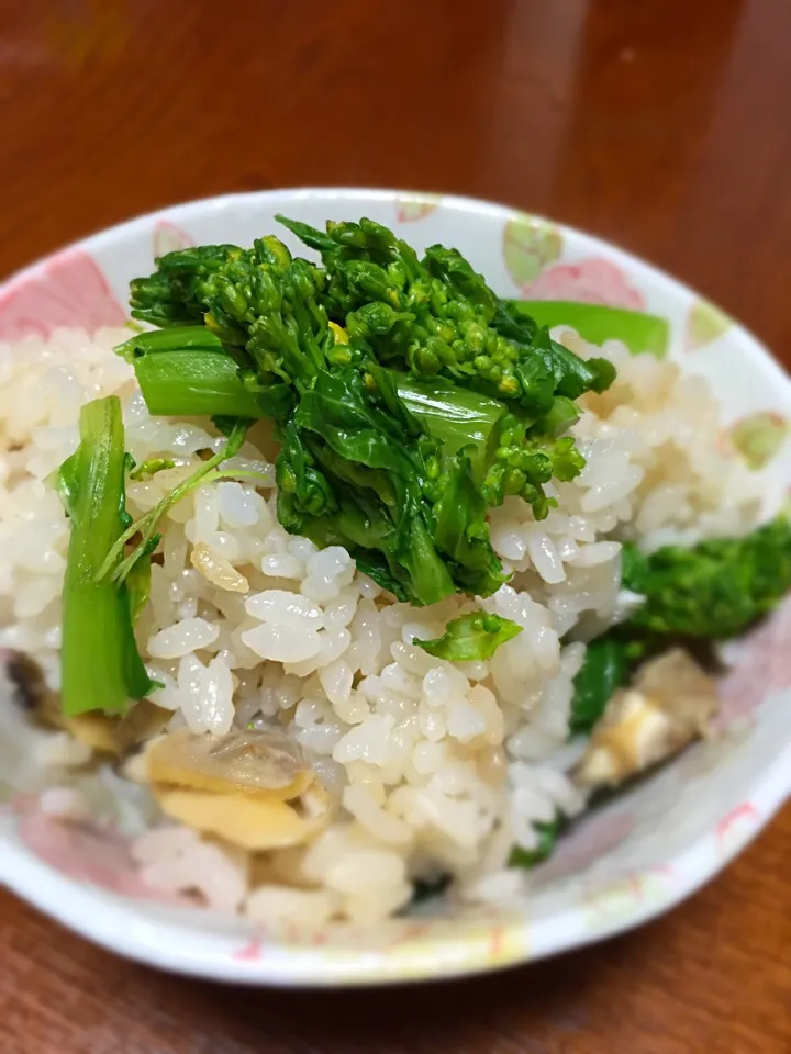 あさりと菜の花のご飯|うさこさん