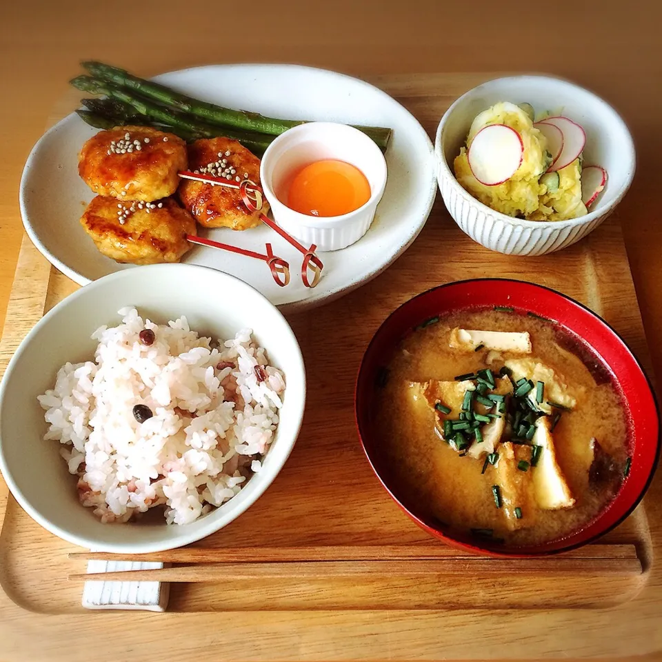 鶏つくね定食|じゅんさん