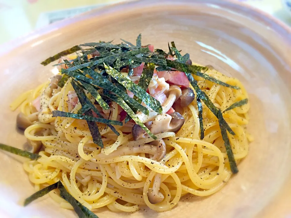 今日のパパパスタ【きのこのバター醤油パスタ】|不動南平さん