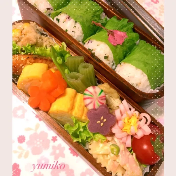 旦那ちゃん、夜勤お弁当〜〜♡(Ξ◕◡◕Ξ)♡🌸🌸🌸✨✨|ユミさん