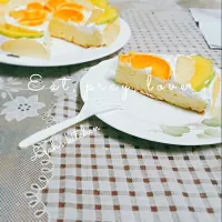 #Fruit #Fruits #cake #sweet #fresh #orange #mango #apple|Le Anh Nguyenさん