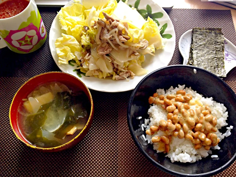 4月10日朝食兼昼食|ばぁさんさん