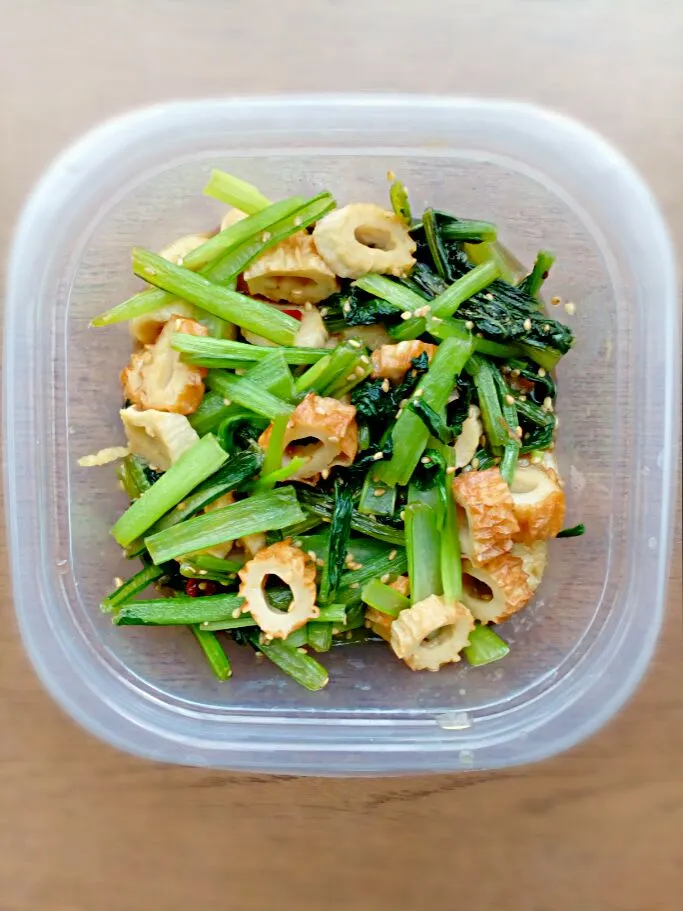 小松菜とチクワの炒めもの|Rie-koさん