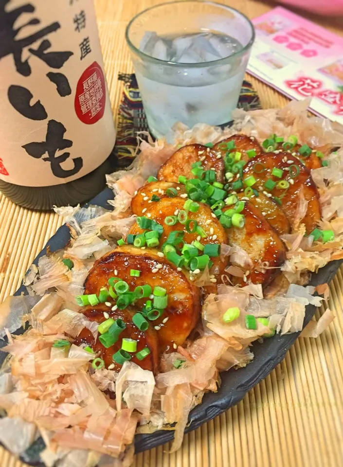 reiさんの料理 長芋のワサビ醤油照り焼き with 花ふわり|アッチさん