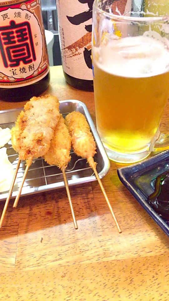 串カツとビール、日曜日の午後。|Kunisanoさん