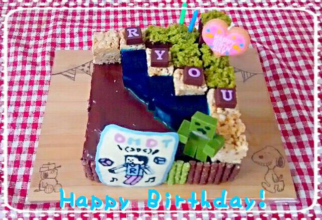 マインクラフト Birthdayケーキ 頼まれケーキ ひとみんps Ps Snapdish スナップディッシュ Id N4nbta