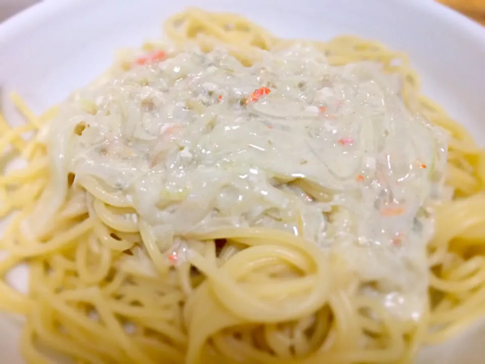 紅ズワイのカニ味噌パスタ|ぽちゃこさん