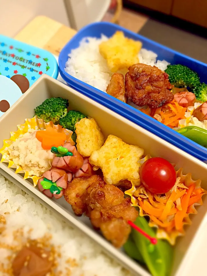 今日から給食開始なので、一年生の分だけお弁当。|アンデルセンさん